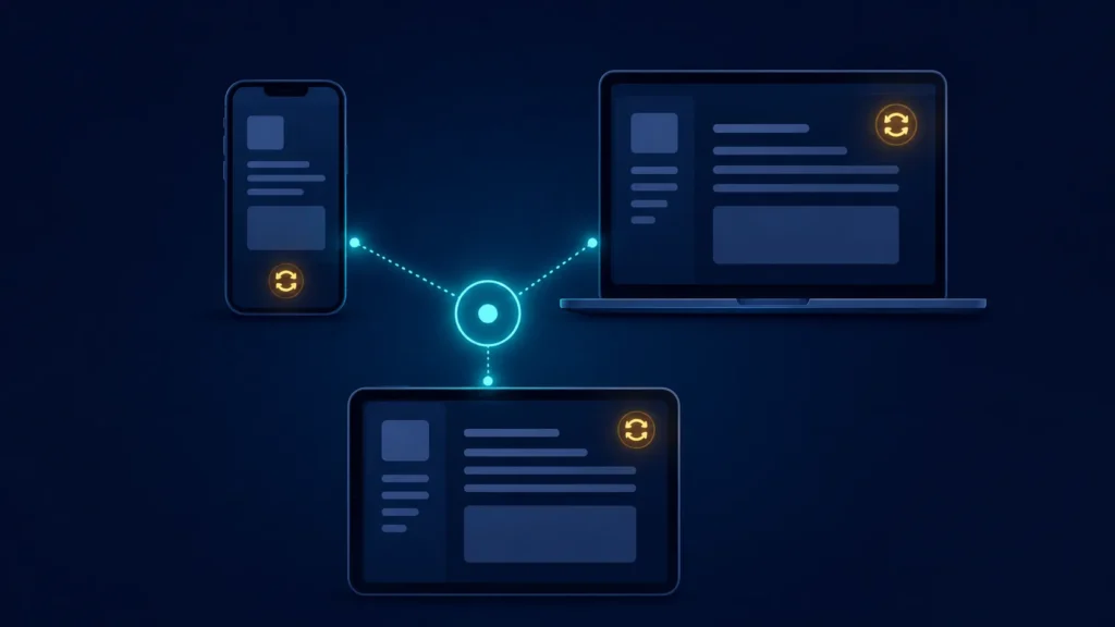 Cross device clipboard syncing text between an Android phone and a Windows laptop