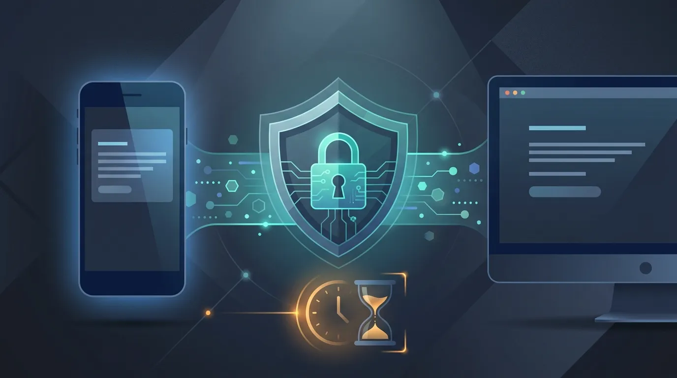 Secure text transfer between Android phone and PC