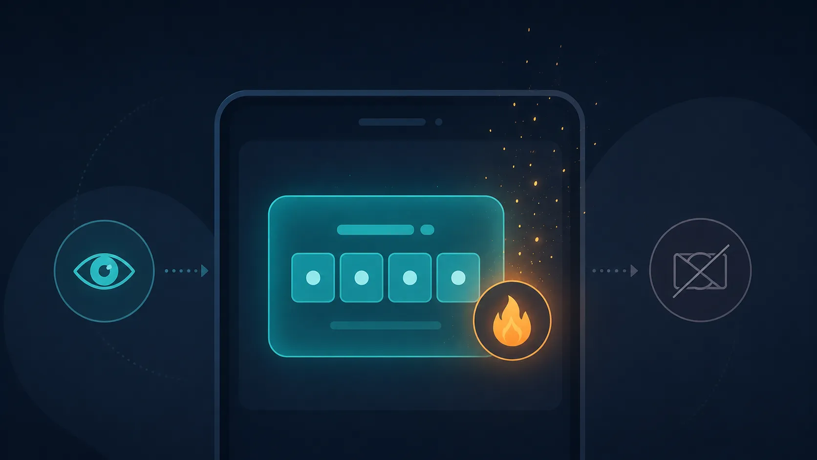 Burn after reading self destructing text message tool with a PIN code
