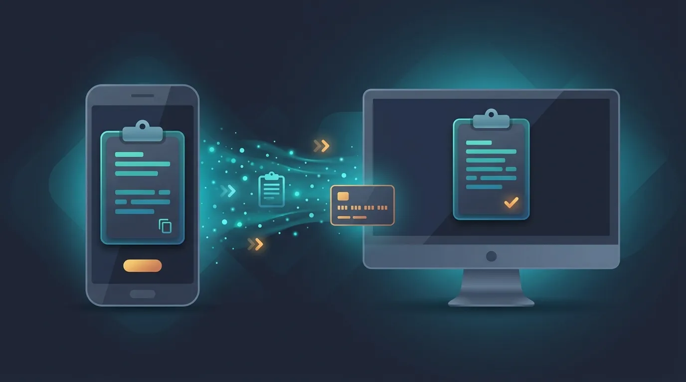 Send text from Android to PC using an online clipboard