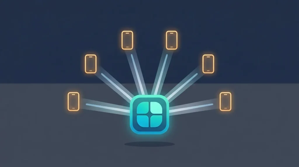 A single PIN used to share text with a group of people